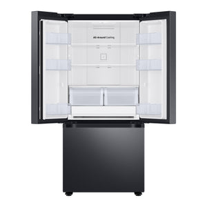 Réfrigérateur portes françaises Inox noir 30po