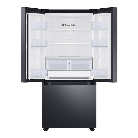 Réfrigérateur portes françaises Inox noir 30po