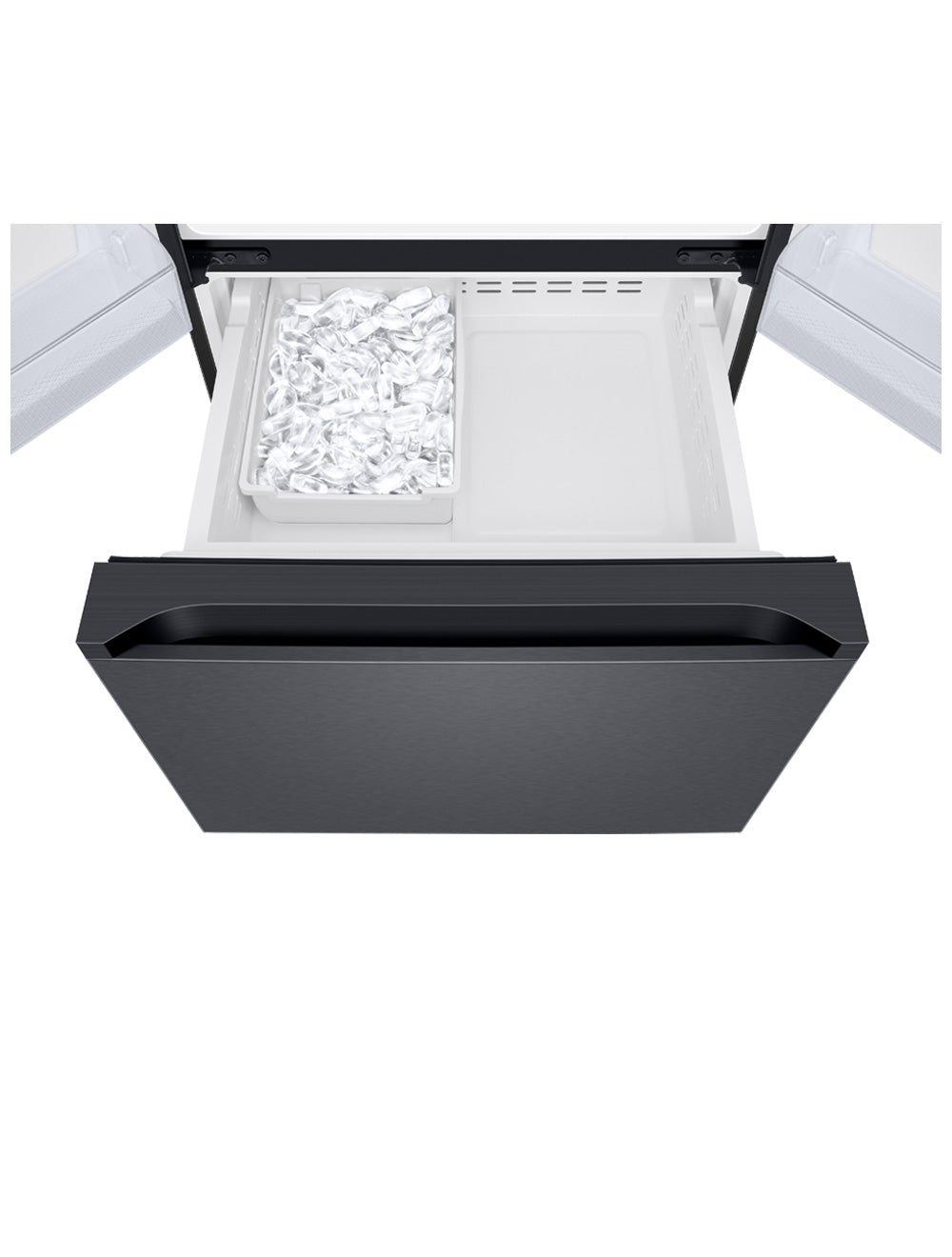 Réfrigérateur portes françaises Inox noir 30po
