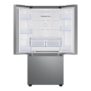 Réfrigérateur portes françaises Argent 30po