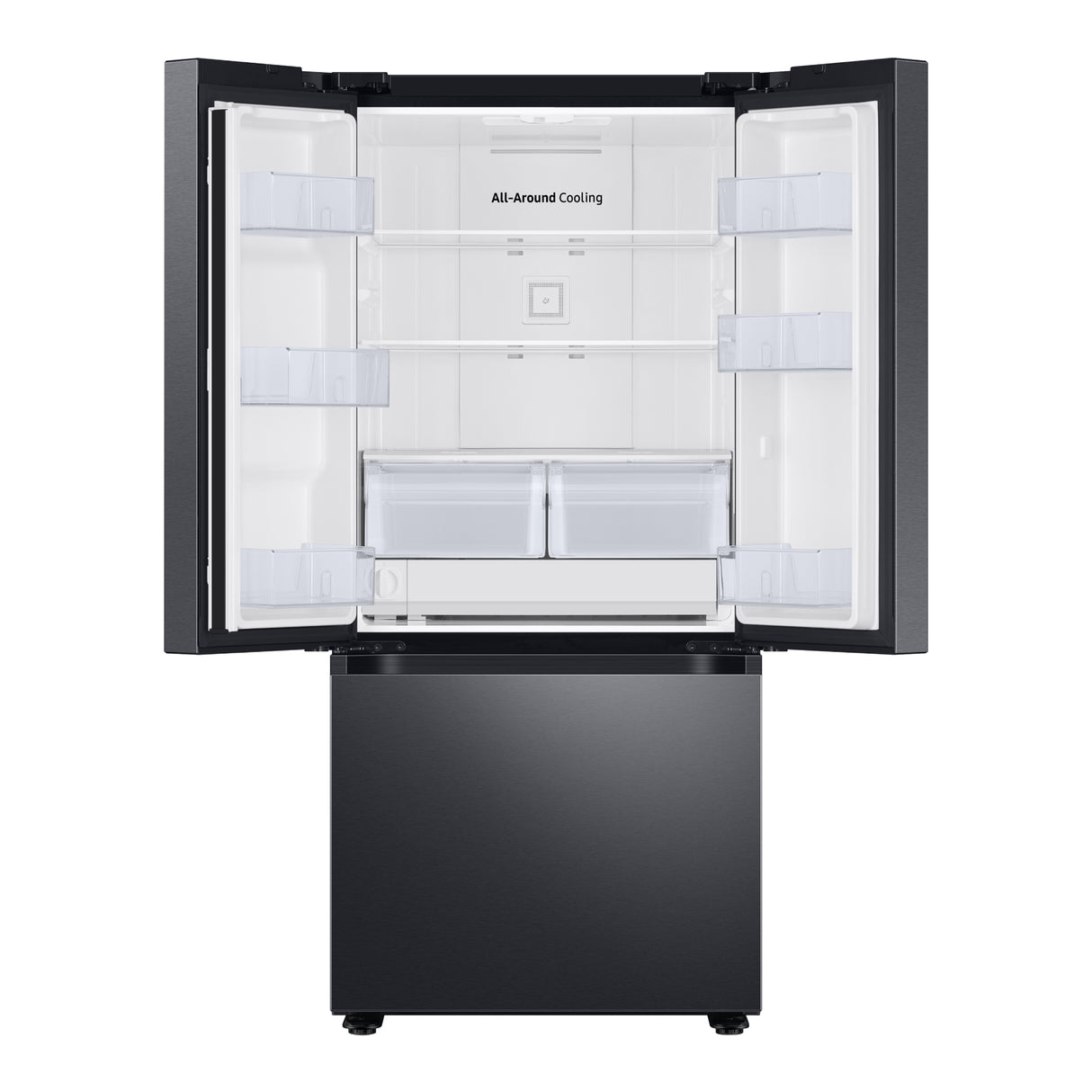 Réfrigérateur portes françaises Inox noir 30po