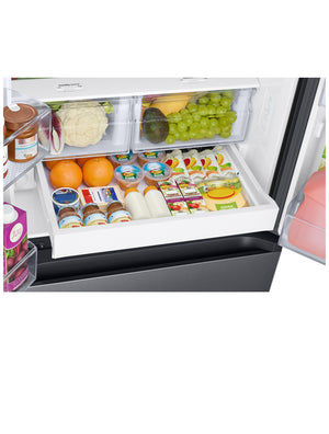 Réfrigérateur portes françaises Inox noir 30po