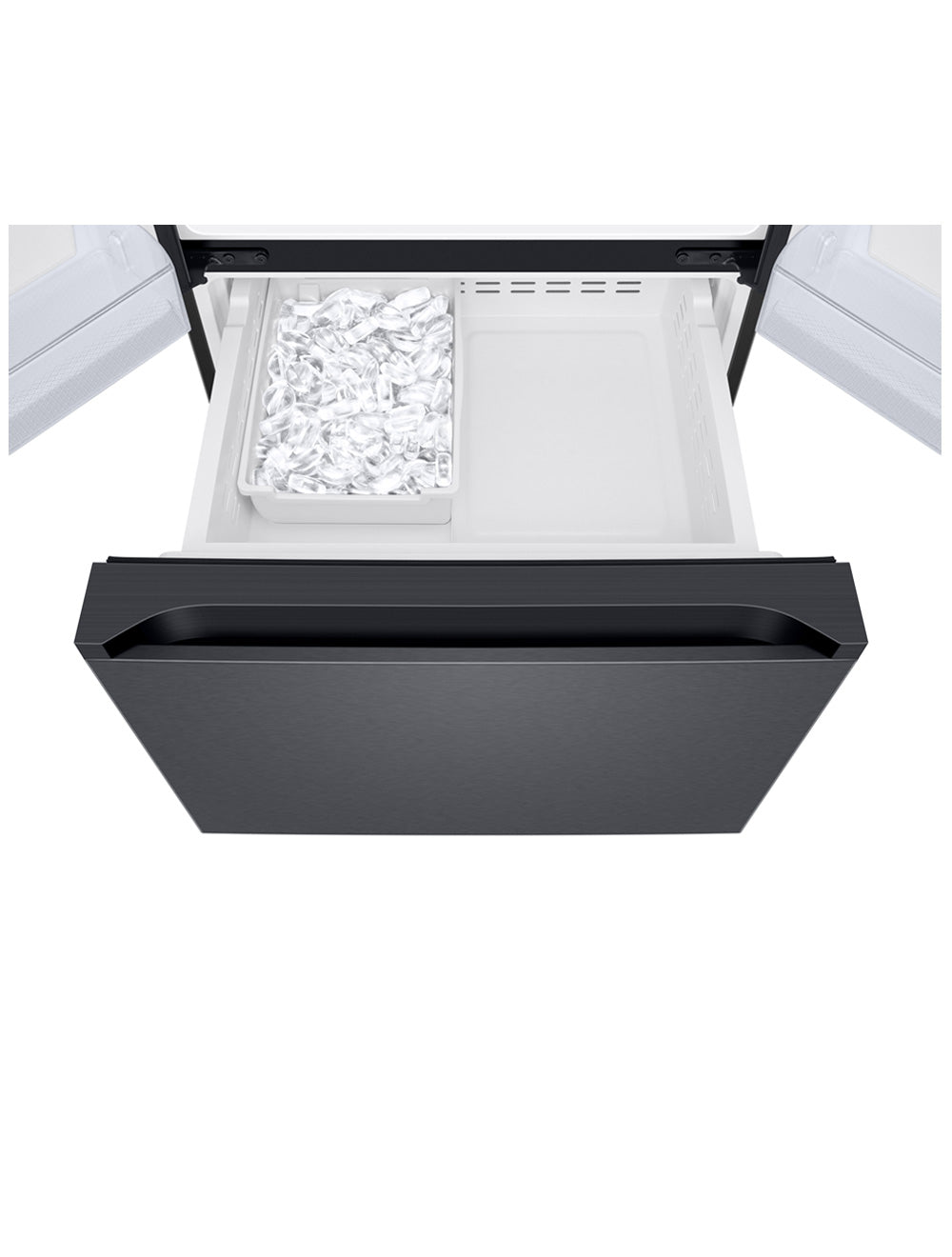 Réfrigérateur portes françaises Inox noir 30po