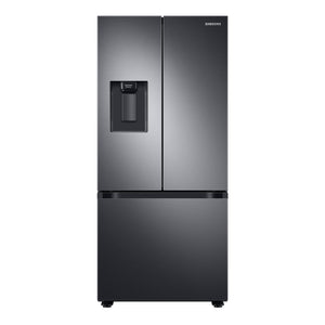 Réfrigérateur portes françaises Inox noir 30po