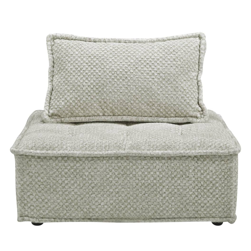Fauteuil d’appoint taupe en tissu - Bales