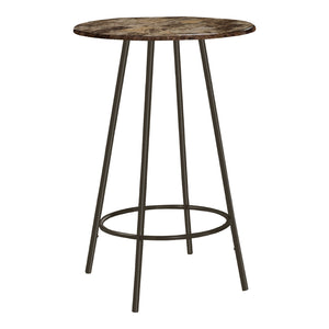 Table de salle à manger style bistro en MDF/stratifié brun - I 2310