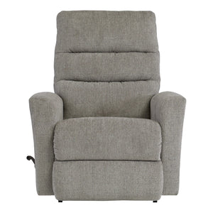 Fauteuil berçant et inclinable en tissu gris - Liam