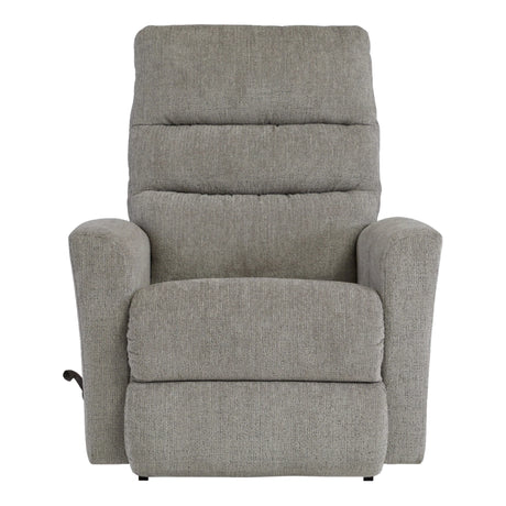 Fauteuil berçant et inclinable en tissu gris - Liam