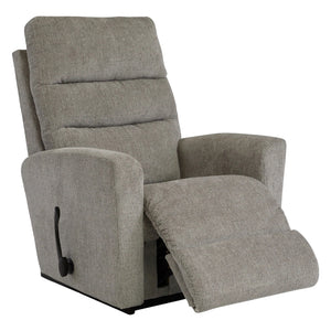 Fauteuil berçant et inclinable en tissu gris - Liam