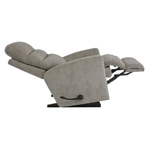 Fauteuil berçant et inclinable en tissu gris - Liam