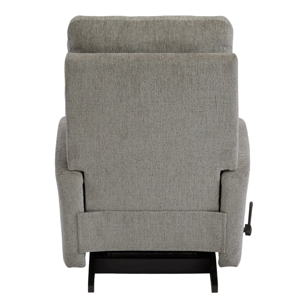 Fauteuil berçant et inclinable en tissu gris - Liam
