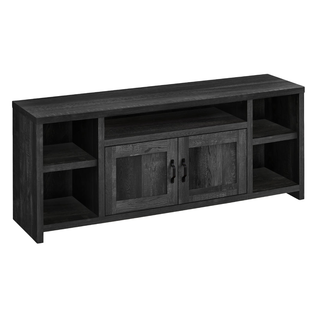Meuble de télévision en stratifié faux bois à 2 portes - I 2742-2743