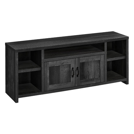 Meuble de télévision en stratifié faux bois à 2 portes - I 2742-2743