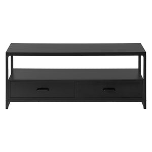 Meuble de télévision en stratifié et métal noir à 2 tiroirs - I 2870-2871-2872