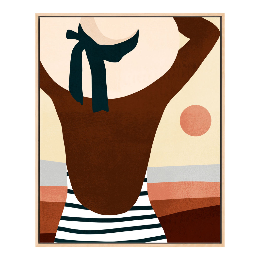 Encadrement 24 x 30 po - Sunseekers Bathers I