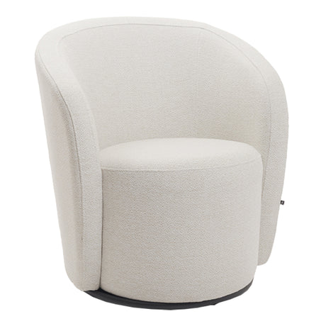 Fauteuil d'appoint pivotant en tissu - Luka