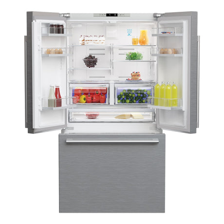 Réfrigérateur portes françaises Inox 36po
