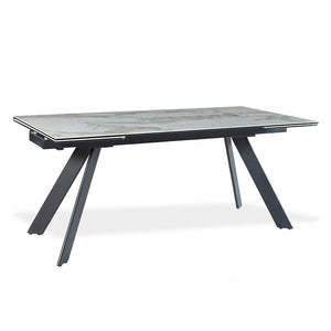 Table de salle à manger rectangulaire en céramique avec rallonge - Gabriel
