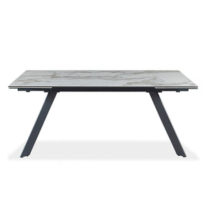 Table de salle à manger rectangulaire en céramique avec rallonge - Gabriel