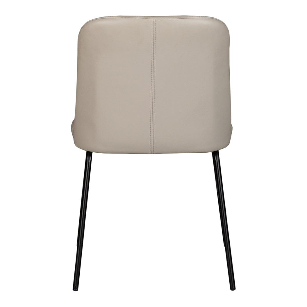 Chaise de salle à manger rembourrée en cuir - Kayla