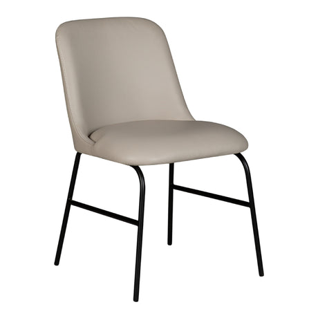 Chaise de salle à manger rembourrée en cuir - Kayla