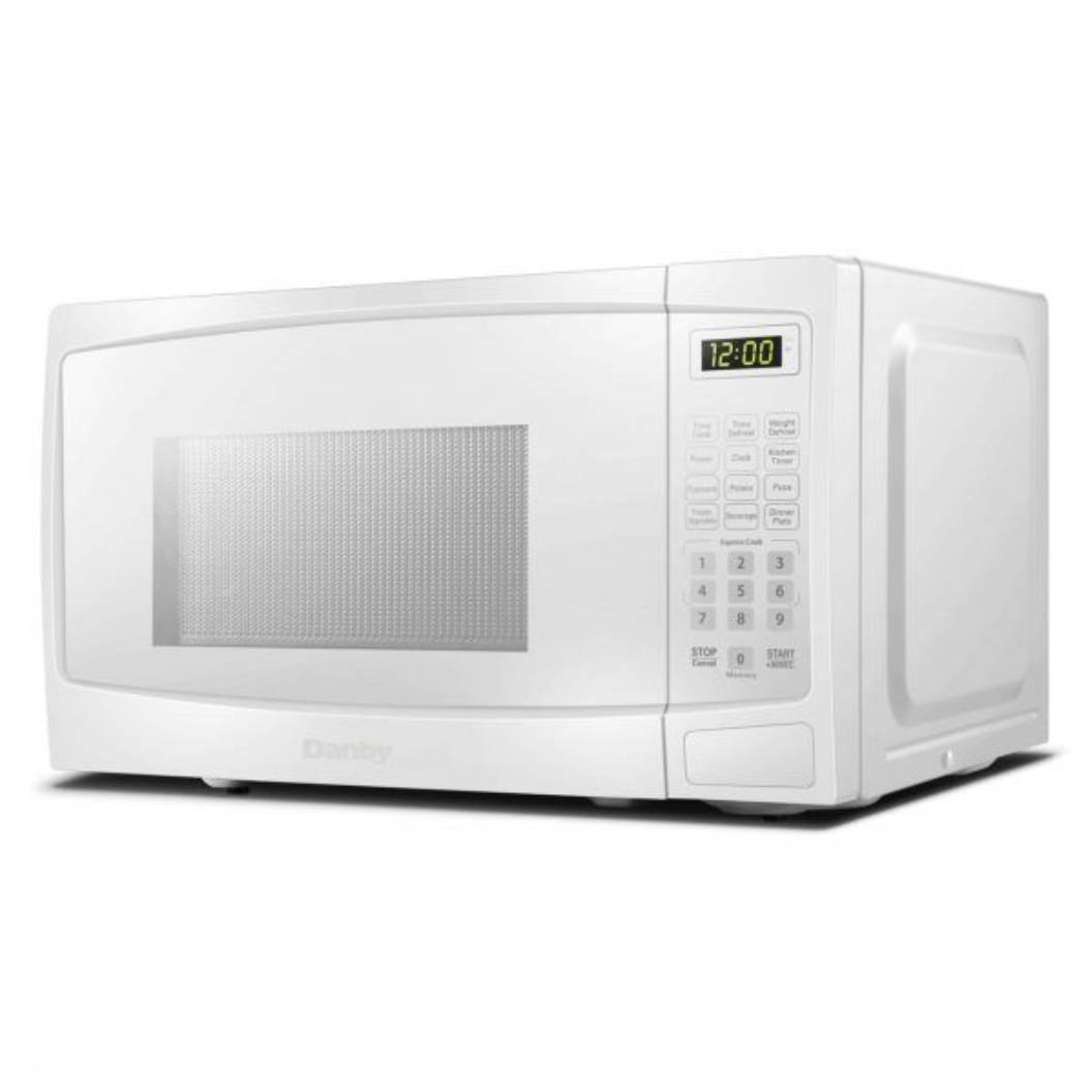 Micro-ondes comptoir, capacité 1,1 pi³, puissance 1000W, blanc