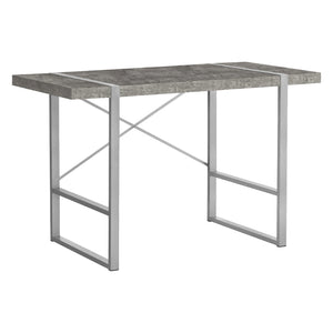 Bureau de travail en MDF/stratifié et métal argenté - I 7662-7663-7664