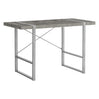 Bureau de travail en MDF/stratifié et métal argenté - I 7662-7663-7664