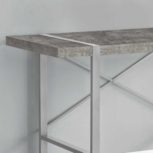 Bureau de travail en MDF/stratifié et métal argenté - I 7662-7663-7664