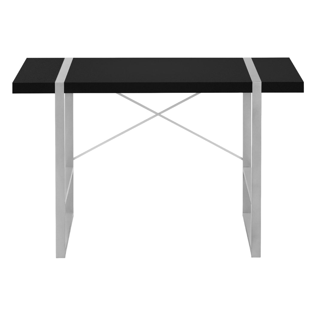 Bureau de travail en MDF/stratifié et métal argenté - I 7662-7663-7664