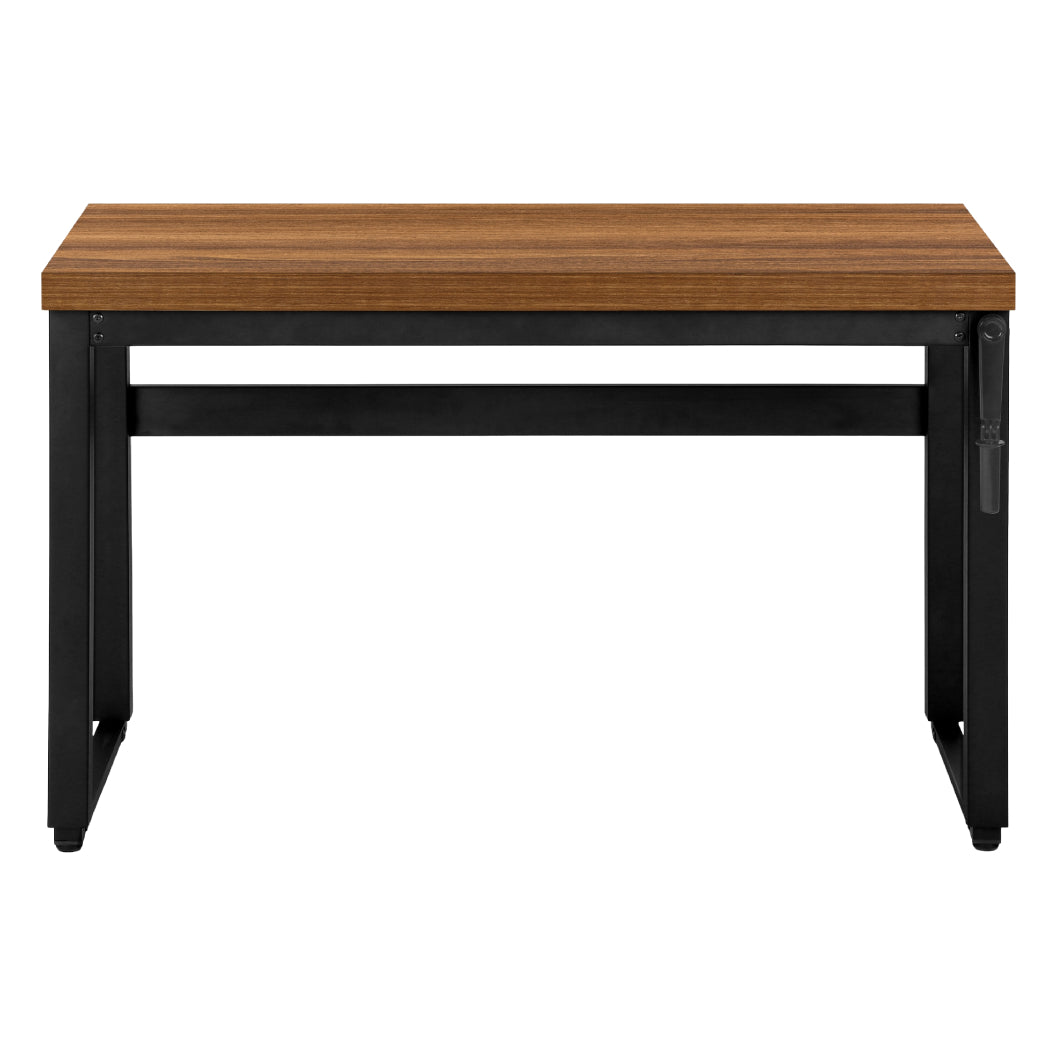 Bureau de travail ajustable en bois/MDF et métal noir - I 7675-7676-7677