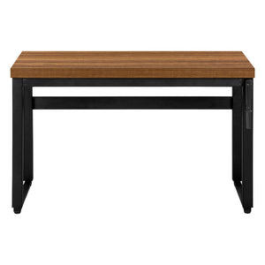 Bureau de travail ajustable en bois/MDF et métal noir - I 7675-7676-7677