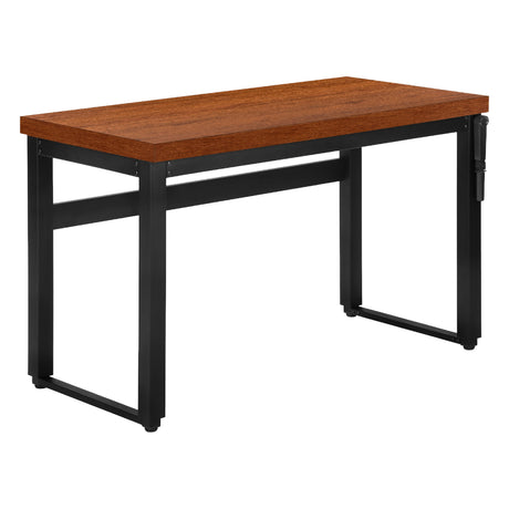 Bureau de travail ajustable en bois/MDF et métal noir - I 7675-7676-7677