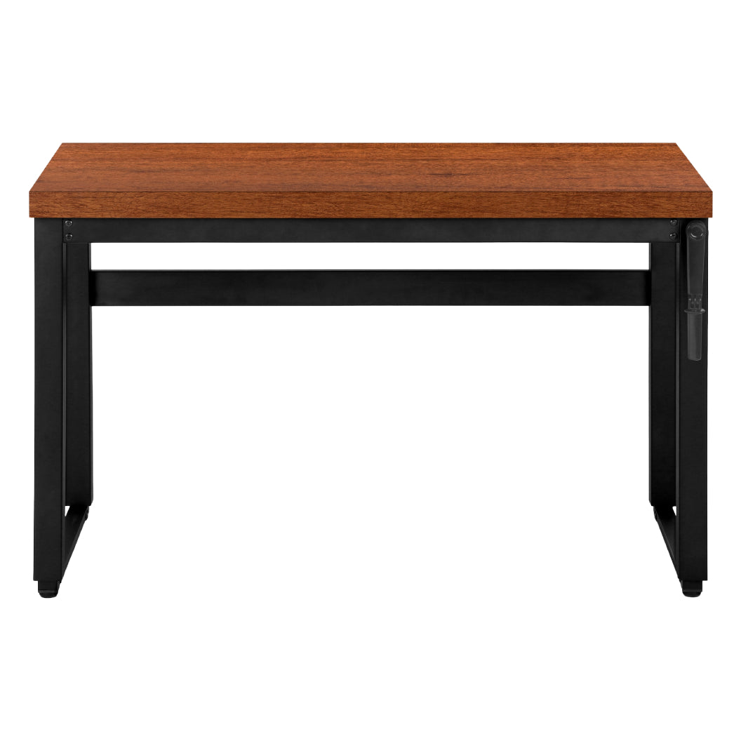 Bureau de travail ajustable en bois/MDF et métal noir - I 7675-7676-7677