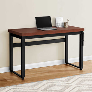 Bureau de travail ajustable en bois/MDF et métal noir - I 7675-7676-7677