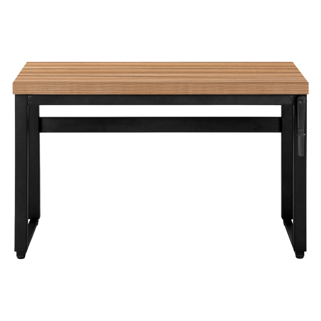 Bureau de travail ajustable en bois/MDF et métal noir - I 7675-7676-7677