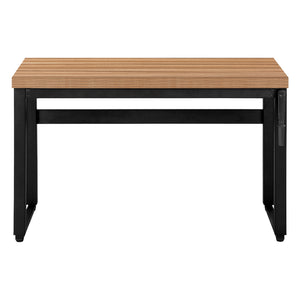 Bureau de travail ajustable en bois/MDF et métal noir - I 7675-7676-7677
