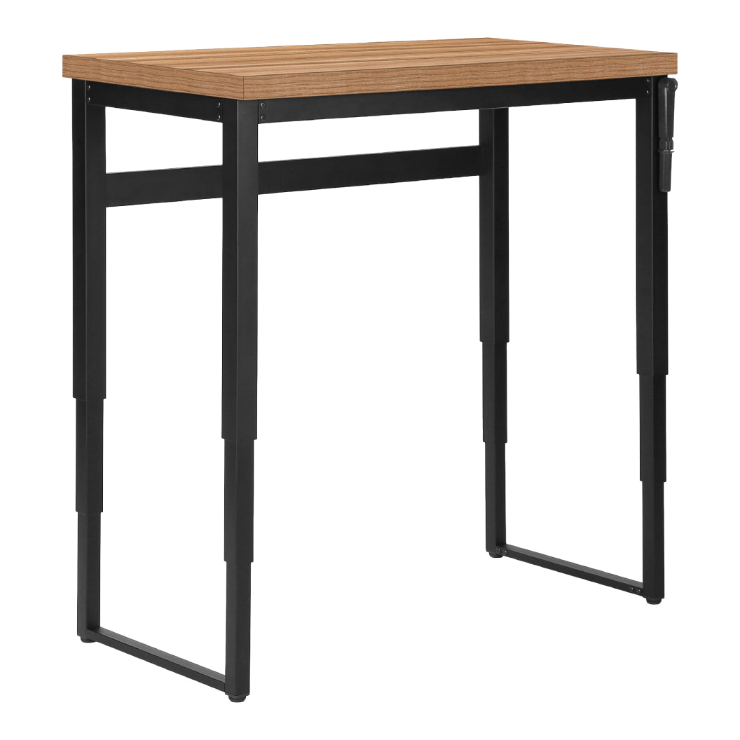 Bureau de travail ajustable en bois/MDF et métal noir - I 7675-7676-7677