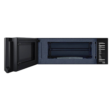 Micro-ondes à hotte, capacité 1,1 pi³, puissance 1000W, acier inoxydable noir