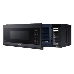 Micro-ondes à hotte, capacité 1,1 pi³, puissance 1000W, acier inoxydable noir