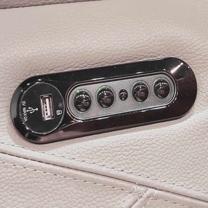 Causeuse motorisée en cuir crème - MU-A6234-PR