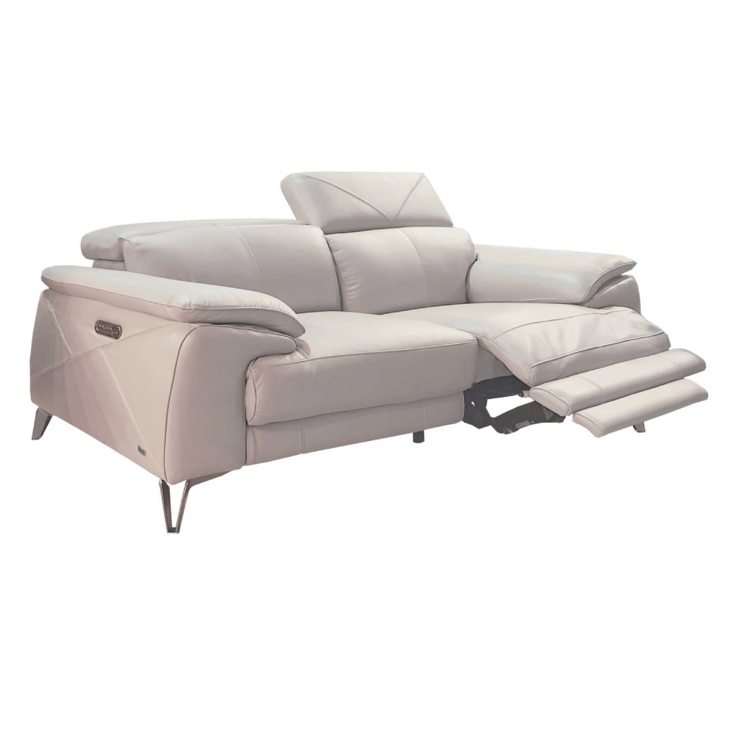 Sofa condo motorisé en cuir crème - MU-A6234-PR