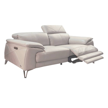 Sofa condo motorisé en cuir crème - MU-A6234-PR