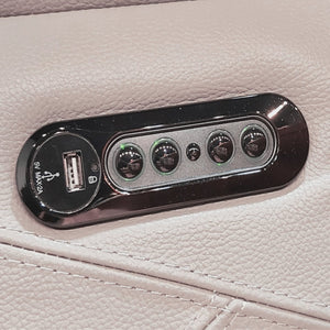 Sofa condo motorisé en cuir crème - MU-A6234-PR