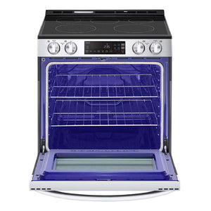 Cuisinière électrique encastrable 30 po, 6,3 pi³ Inox avec Wi-Fi