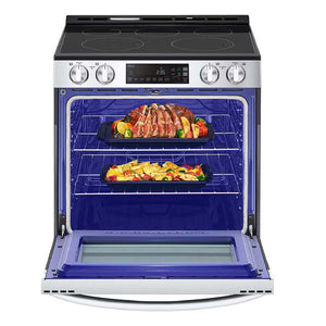 Cuisinière électrique encastrable 30 po, 6,3 pi³ Inox avec Wi-Fi