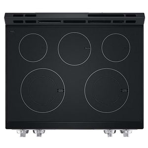 Cuisinière électrique encastrable 30 po, 6,3 pi³ Inox avec Wi-Fi