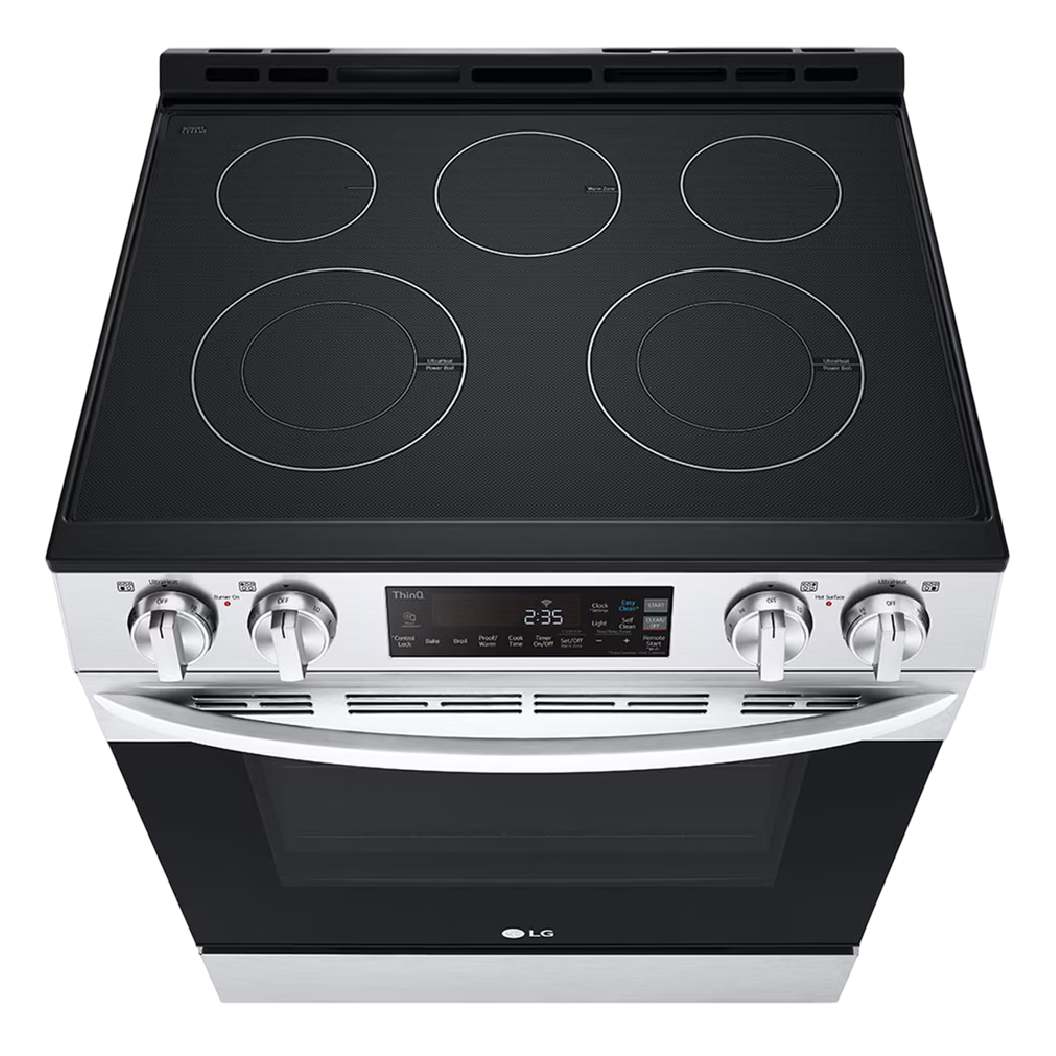 Cuisinière électrique encastrable 30 po, 6,3 pi³ Inox avec Wi-Fi