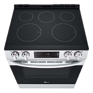 Cuisinière électrique encastrable 30 po, 6,3 pi³ Inox avec Wi-Fi