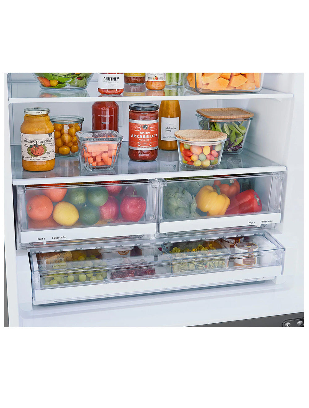 Réfrigérateur congélateur bas Inox 33po